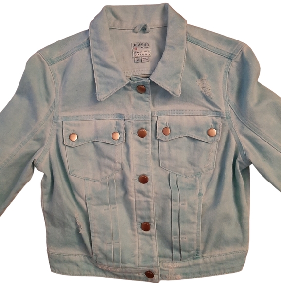 Guess Blue Jean Jacket Size Medium - Picture 1 of 3